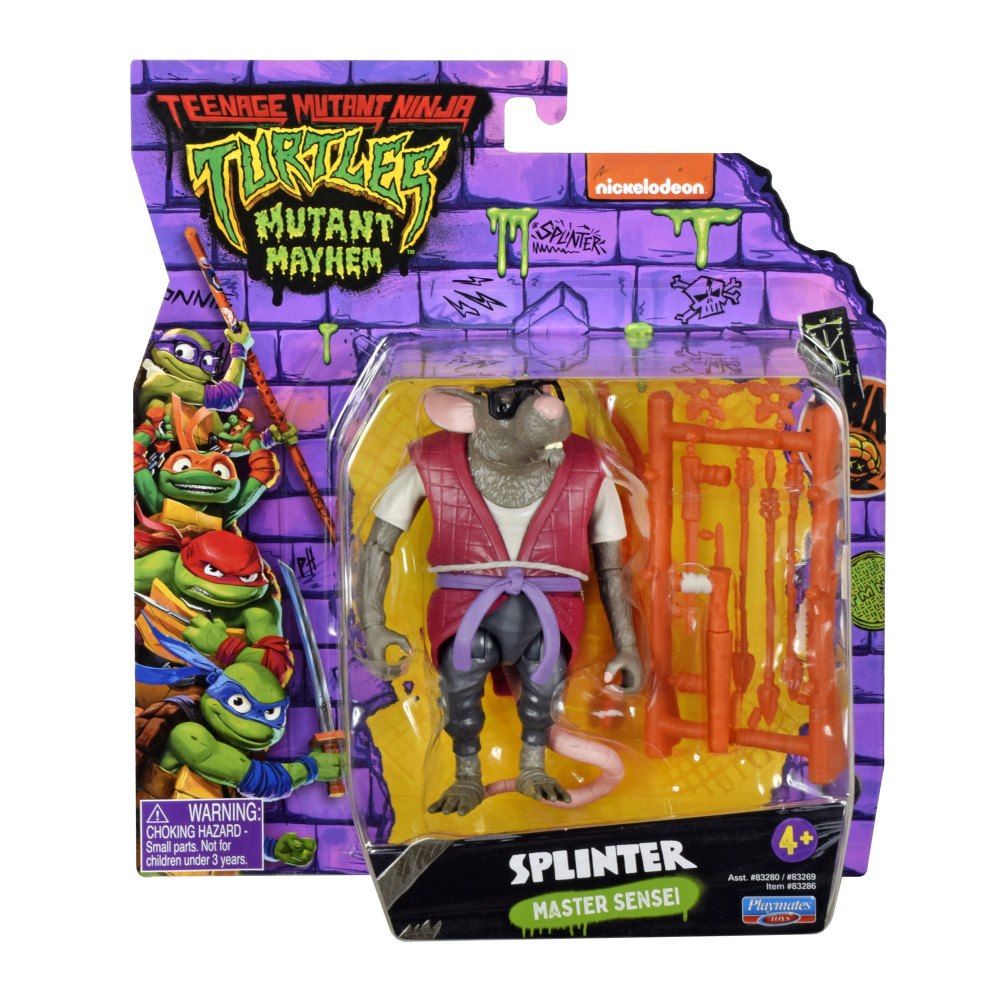 Turtles Turtles Mayhem basfigurer 12 cm sort.