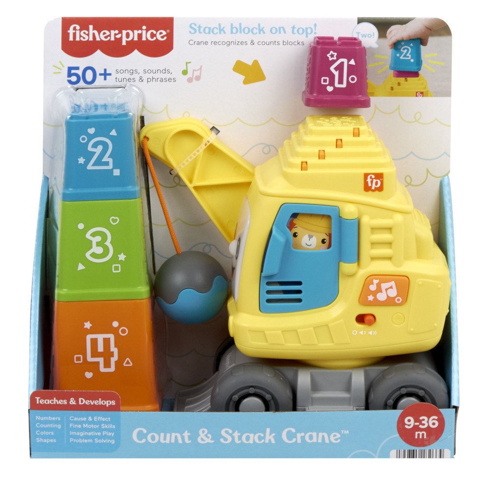 Fisher-Price Fisher-Price Räkna & stapla lyftkran