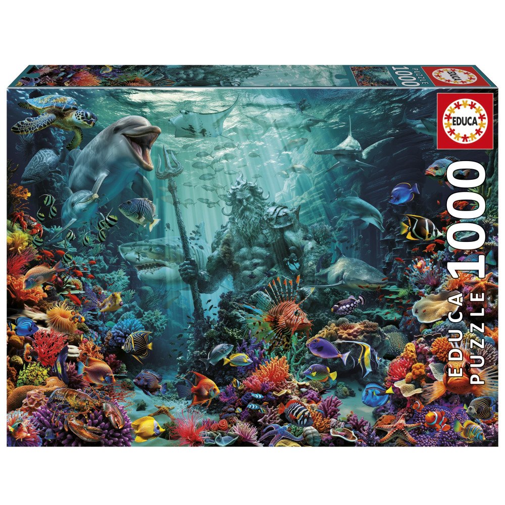 Educa Puzzle Educa 1 000 Poseidon i korallrev