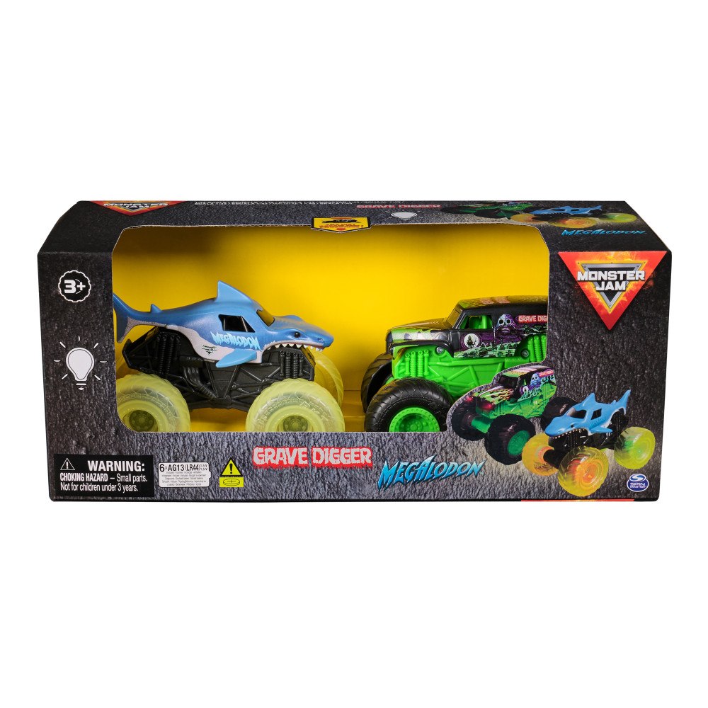 Monster Jam Monster Jam 1:43 Ljud&Ljus 2-pack