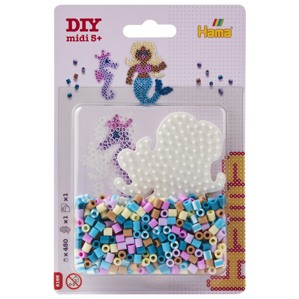 Hama Hama Midi Litet set Sjöjungfru 450 st.