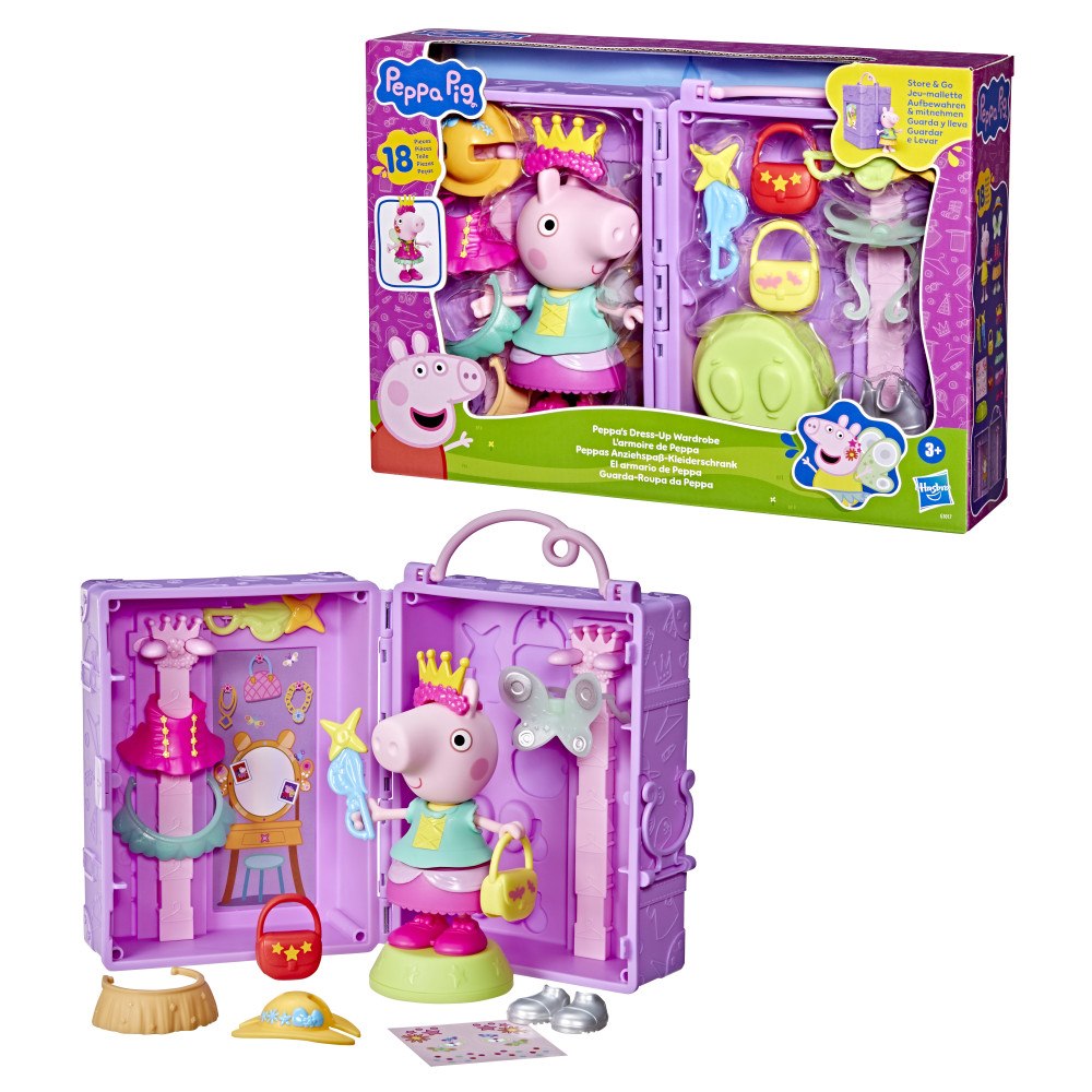 PEPPA PIG Peppa Pig Klä-upp Garderob & Peppa 15 cm
