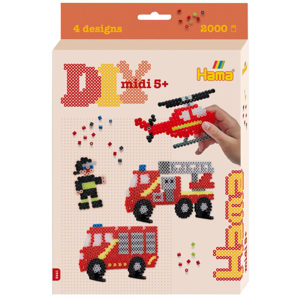Hama Hama Midi Hängande låda Brandmän 2000 stk