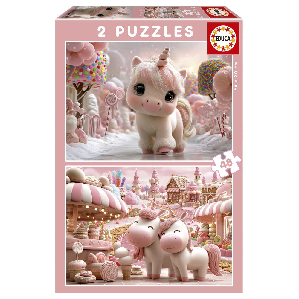 Educa Puzzle Educa 2X48 Sweet Unicorns