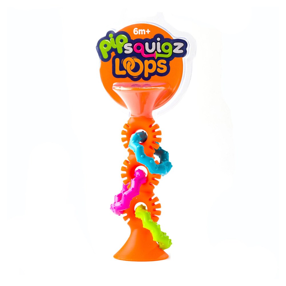 Fat Brain Fat Brain Toys PipSquigz Loops bitleksak, orange