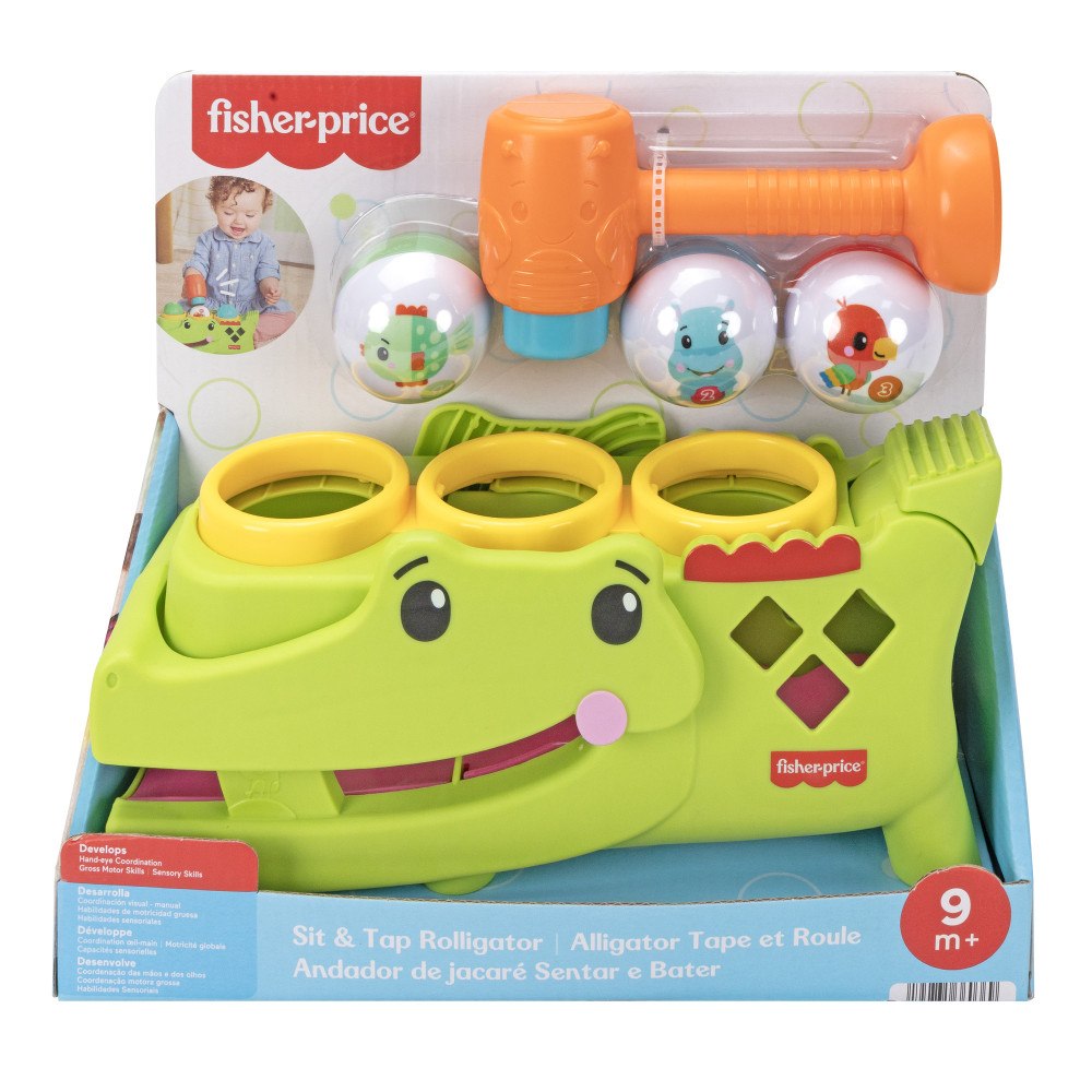 Fisher-Price Fisher-Price Tap & Roll Alligator