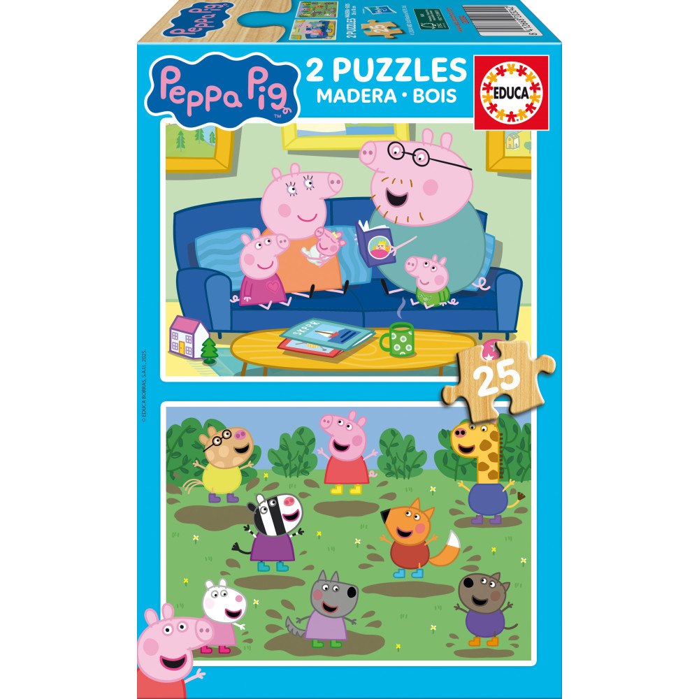 Educa Puzzle Educa 2x25 Peppa Pig