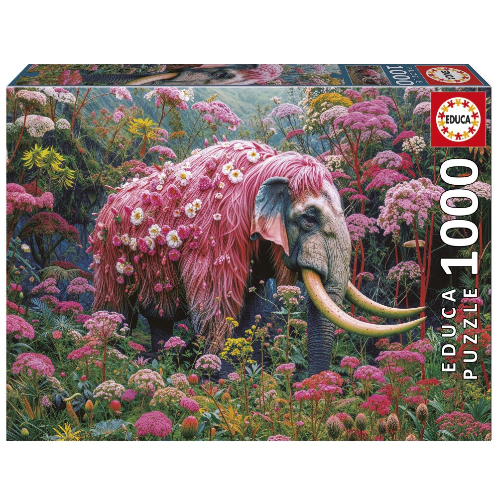 Educa Puzzle Educa 1000 Blommande Elefant