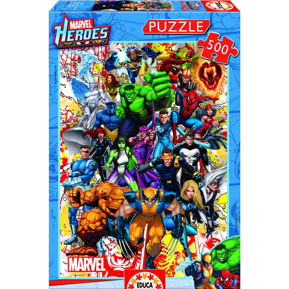 Educa Puzzle Educa 500 Marvel Heroes