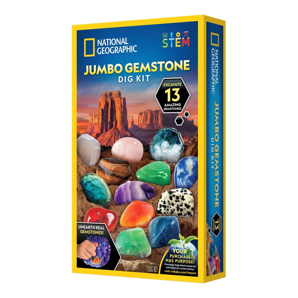 NATIONAL GEOGRAPHIC N. Geographic Jumbo Ädelstensgrävkit