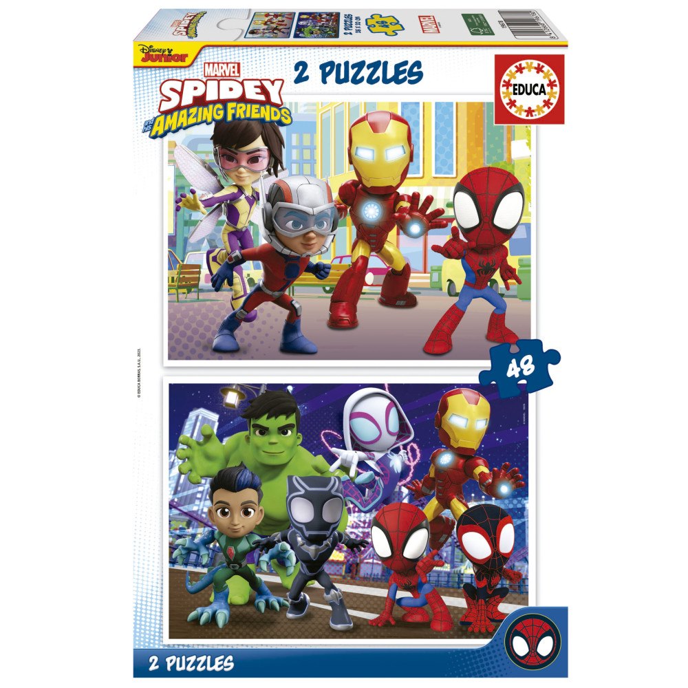 Educa Puzzle Educa 2x48 Spidey & His Amazing Friends