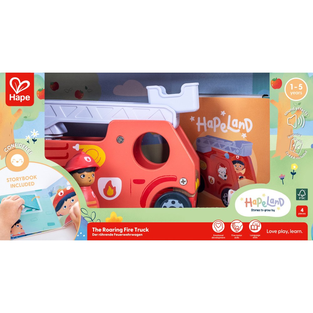 Hape Hape Rykande Brandbil med Ljud