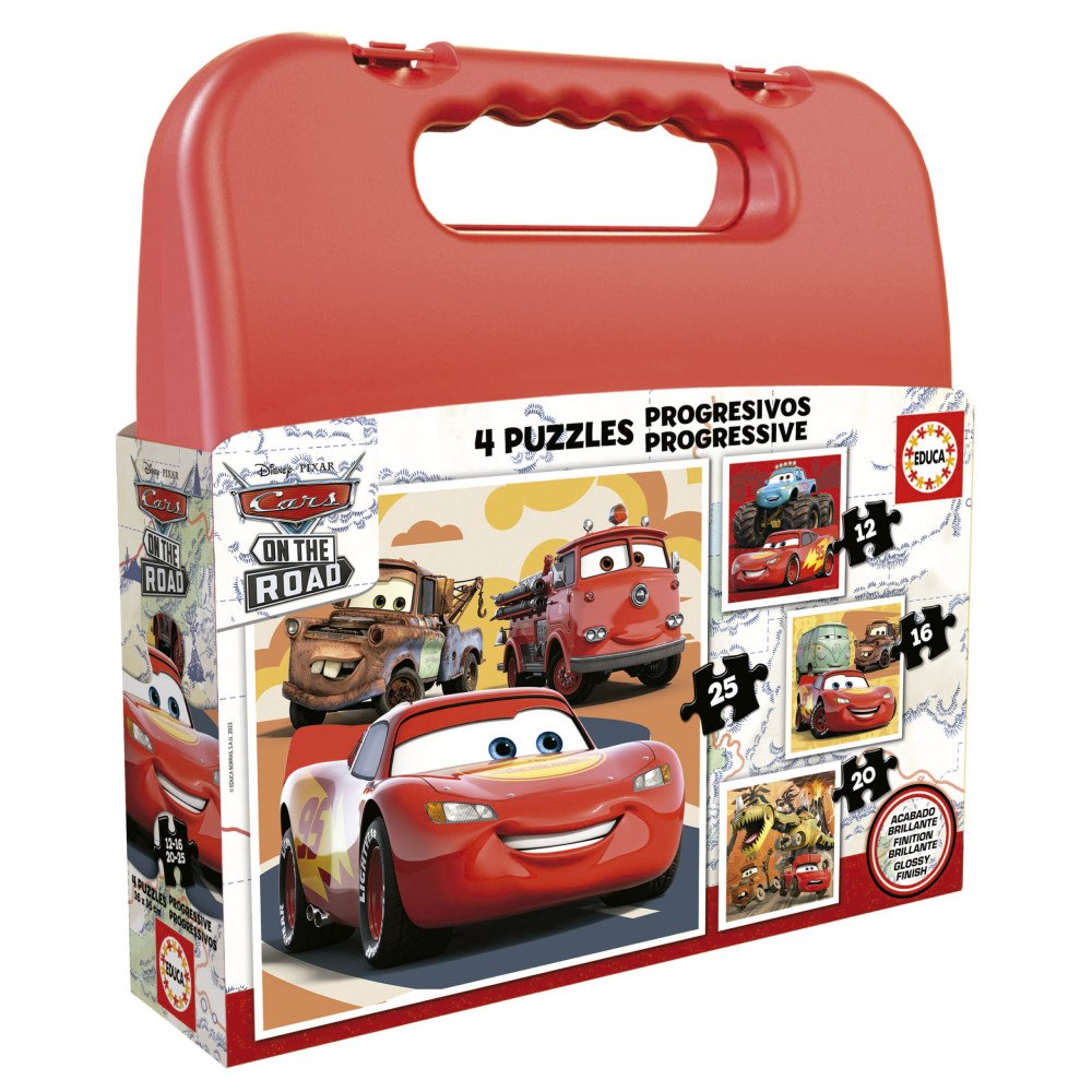 Educa Puzzle Educa 12-16-20-25 Bilar