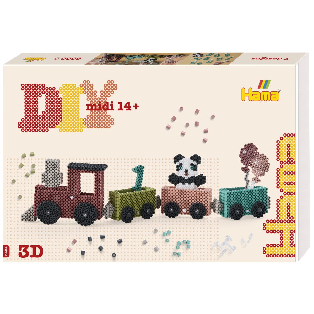 Hama Hama Midi 3D Födelsedagståg