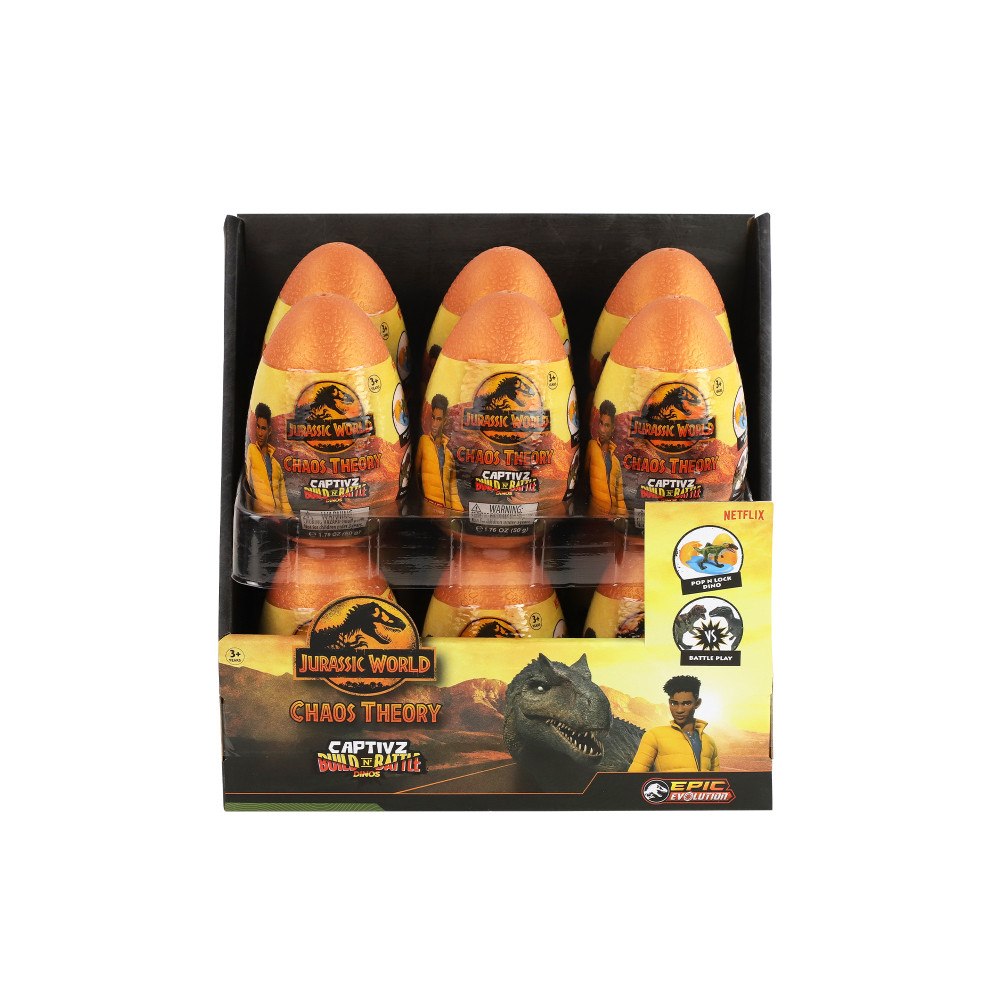 Jurassic World JW slimeägg Kaosteori 12 st. sort.