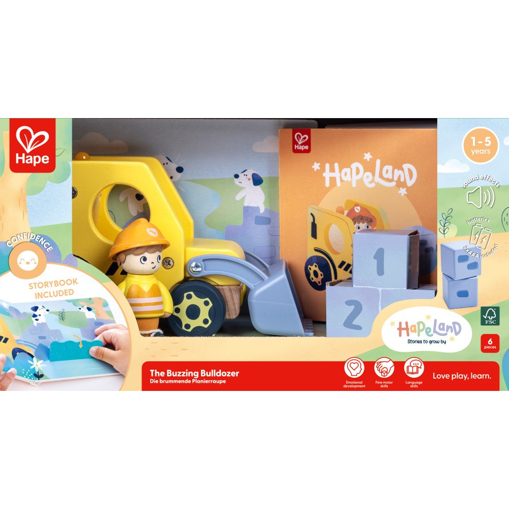 Hape Hape Surrande Bulldozer med Ljud