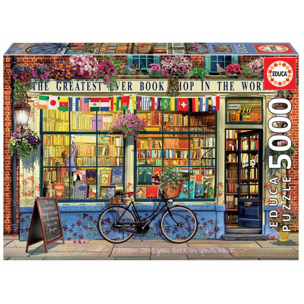 Educa Puzzle Educa Världens Bästa Bokhandel 5 000