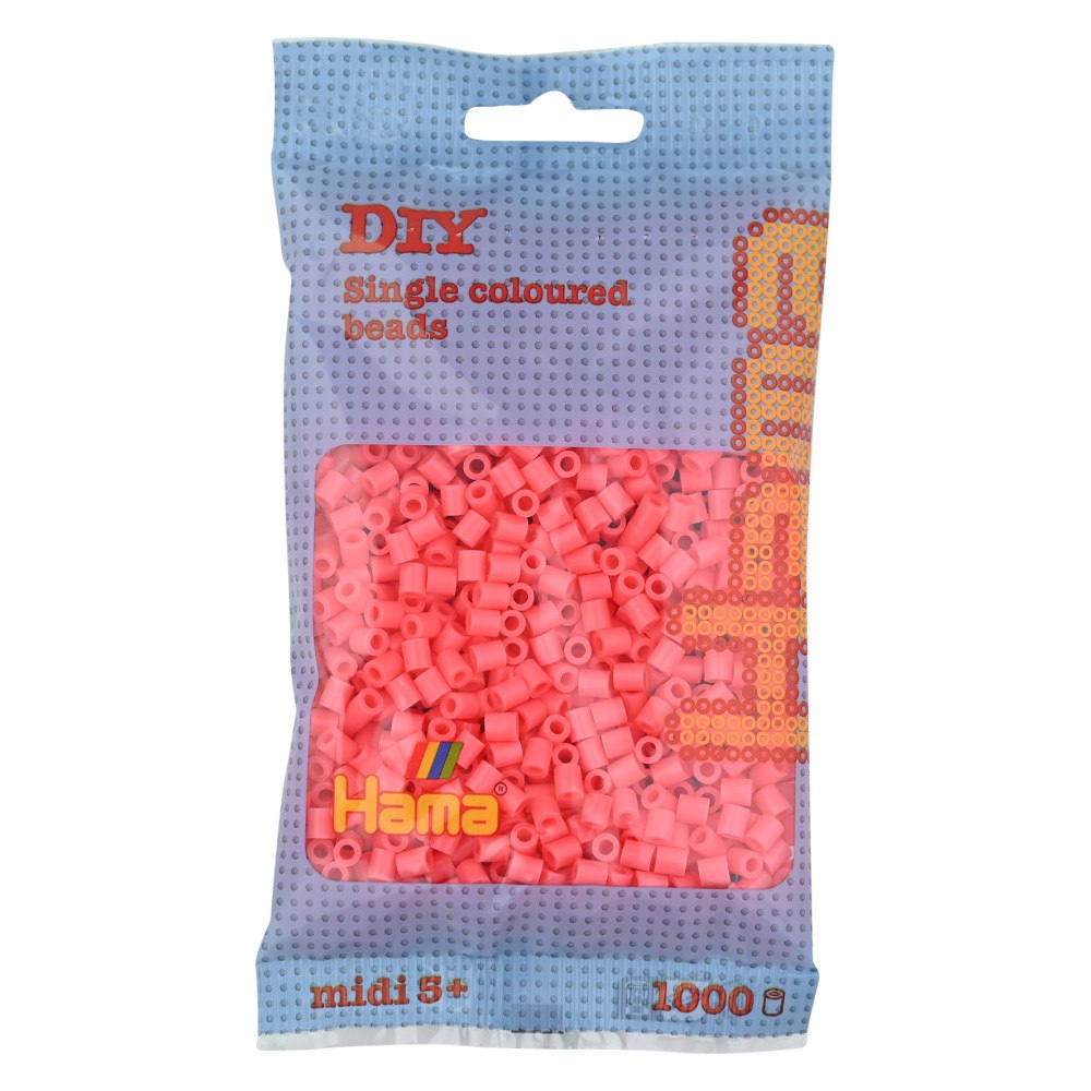 Hama Hama Midi pärlor 1000 stk Pastellröd