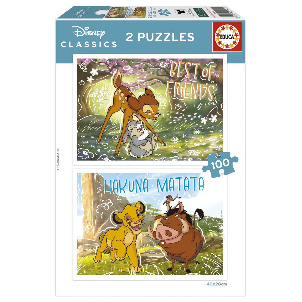 Educa Puzzle Educa 2X100 Disney Classic