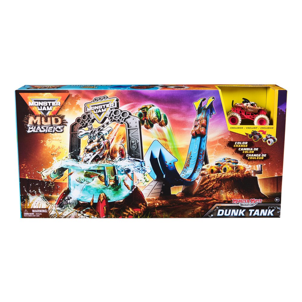 Monster Jam Monster Jam 1:64 Mud Blasters Dunk Tank lekset
