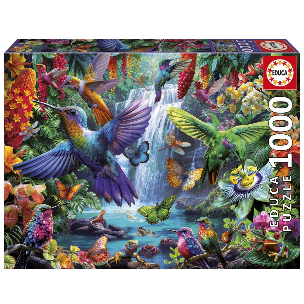 Educa Puzzle Educa 1000 Tropical Hummingbirds