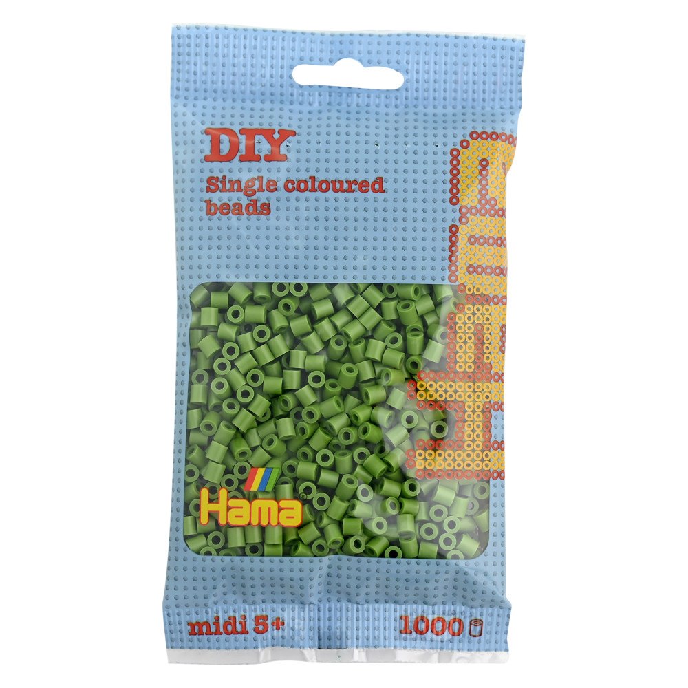 Hama Hama Midi beads 1000 pcs. Olivgrön