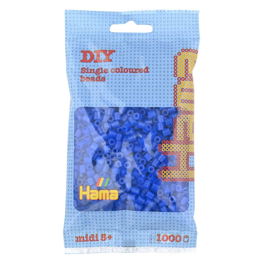 Hama Hama Midi pärlor 1000 stk Neonblå