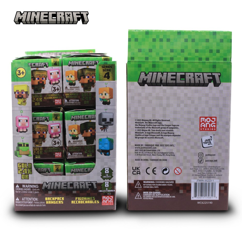 Licensed Collectibles Minecraft Clip-On Hängare 8 cm Sort.
