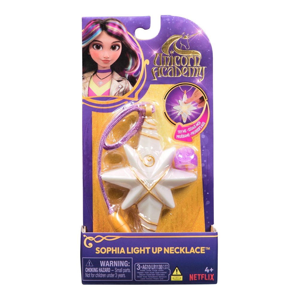 Unicorn Academy Enhörningsakademin Sophia Lysande halsband+ring