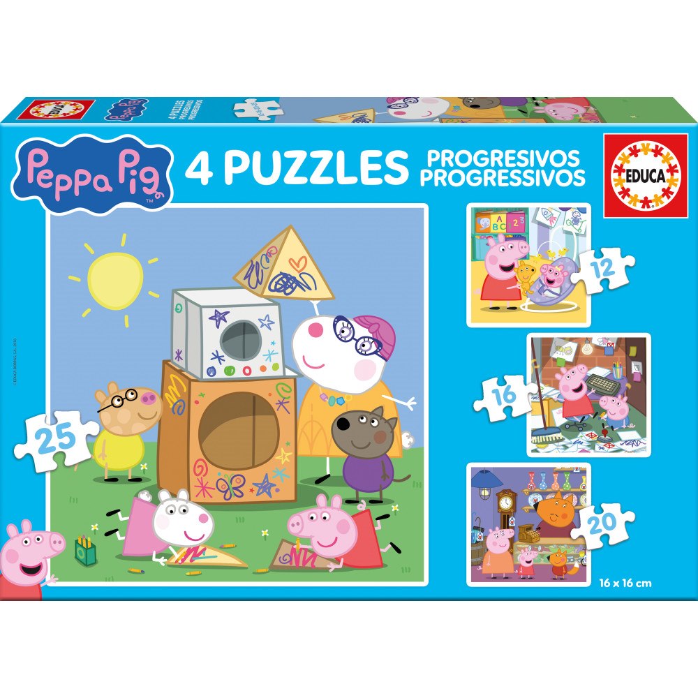 Educa Puzzle Educa 12-16-20-25 Peppa Pig