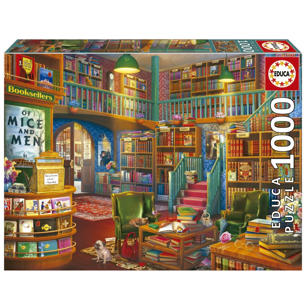 Educa Puzzle Educa 1000 Underbar bokhandel