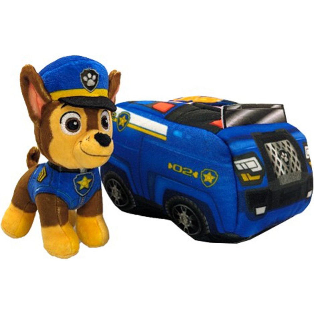 Paw Patrol Paw Patrol 2-i-1 Fordon Gosedjur Chase 15 cm