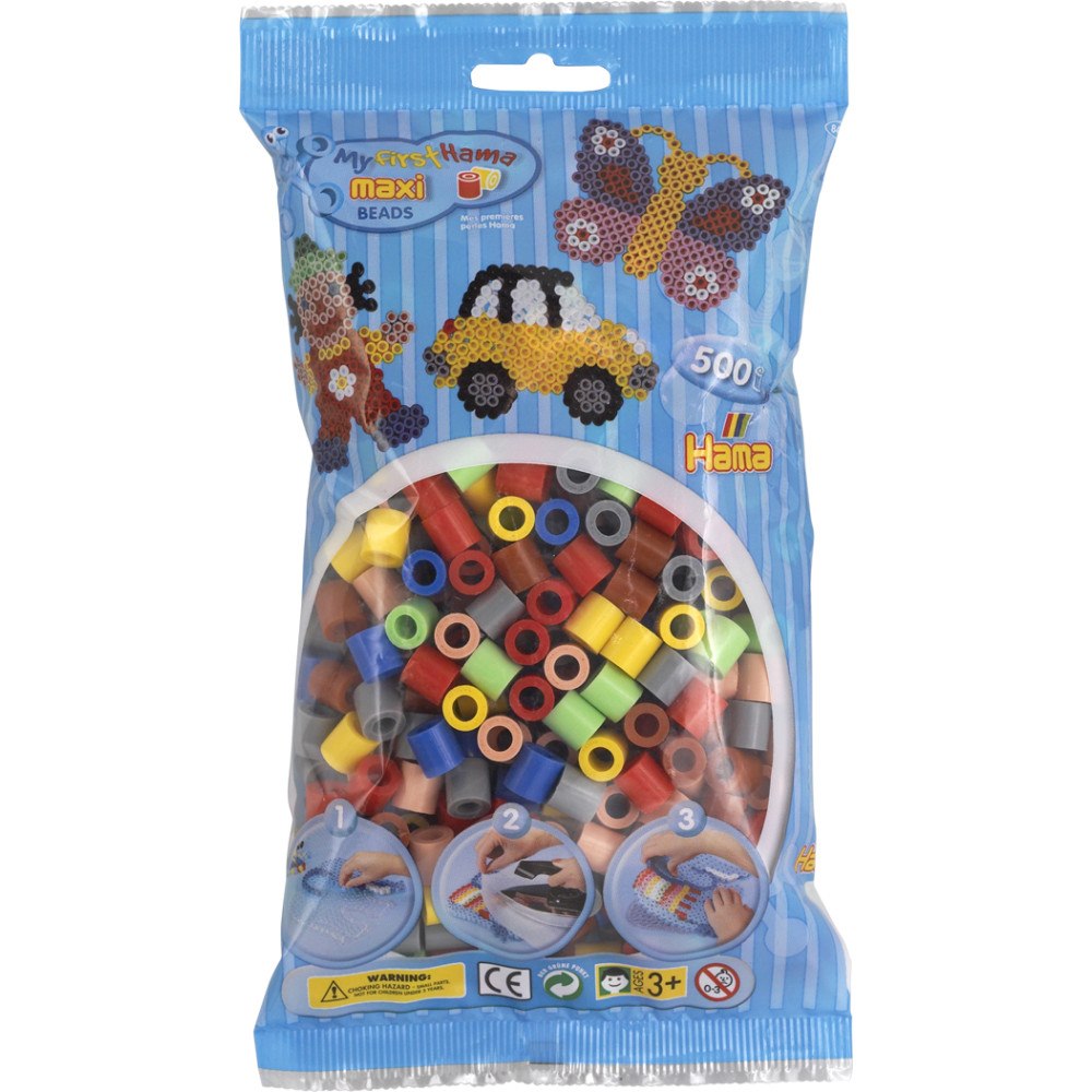 Hama Hama Maxi pärlor 500 stk Mix 69