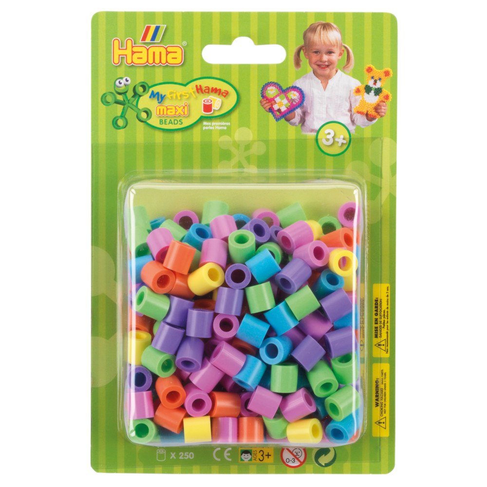 Hama Hama Maxi pärlor i påse 250 stk Mix 50