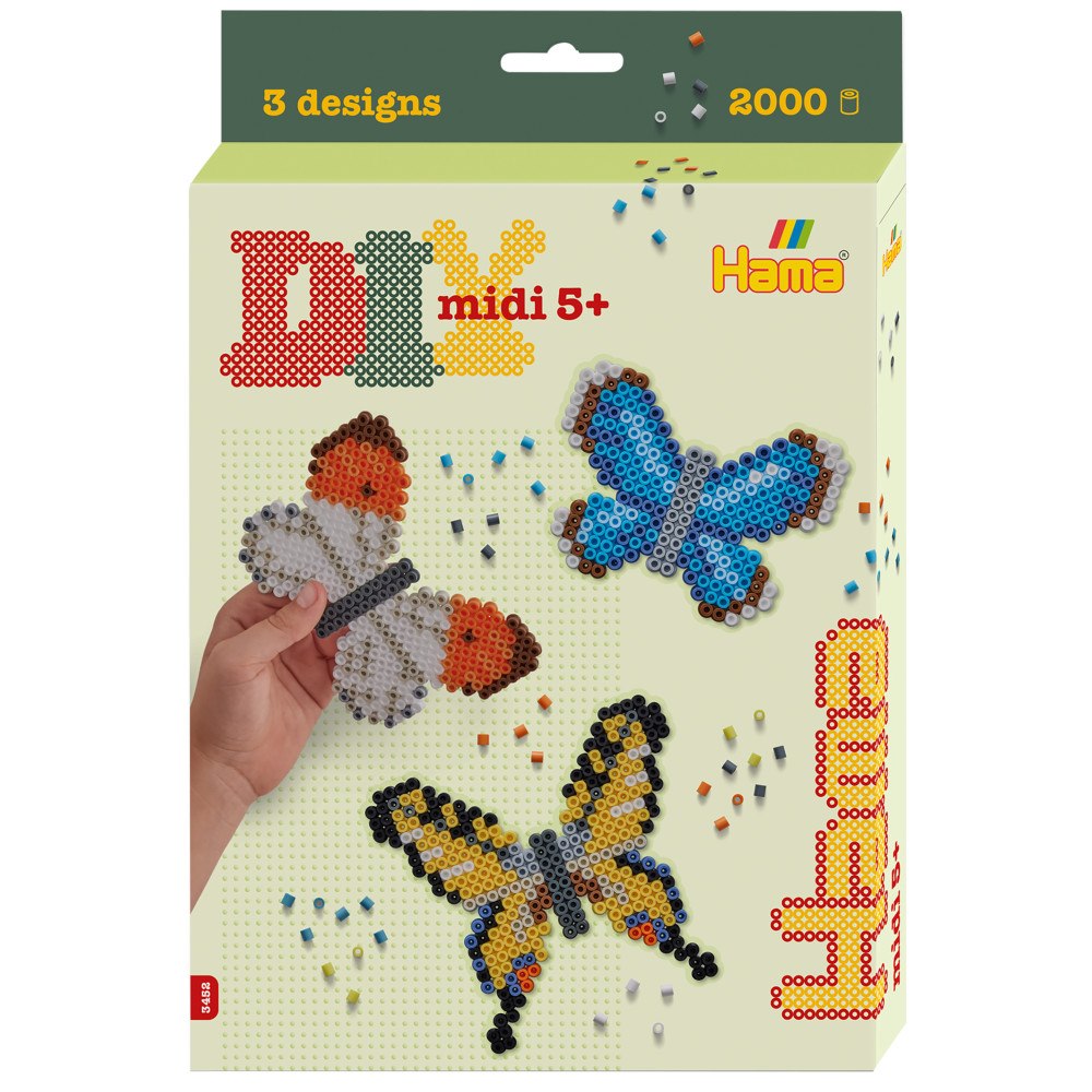 Hama Hama Midi hängande låda fjärilar 2000 delar