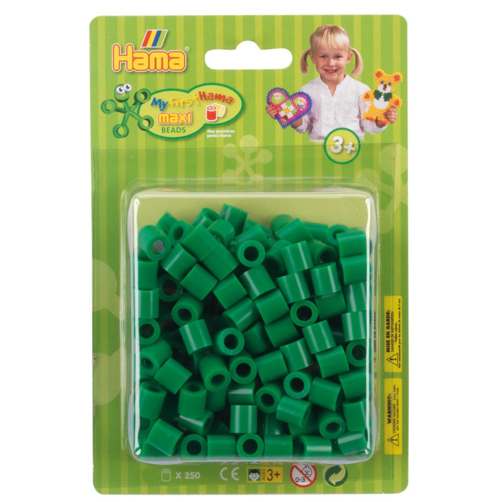 Hama Hama Maxi pärlor i påse 250 stk Grön
