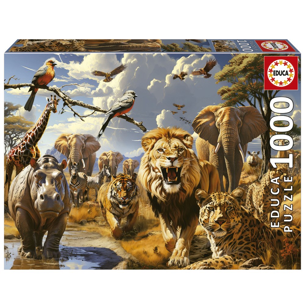 Educa Puzzle Educa 1000 Vilda djur