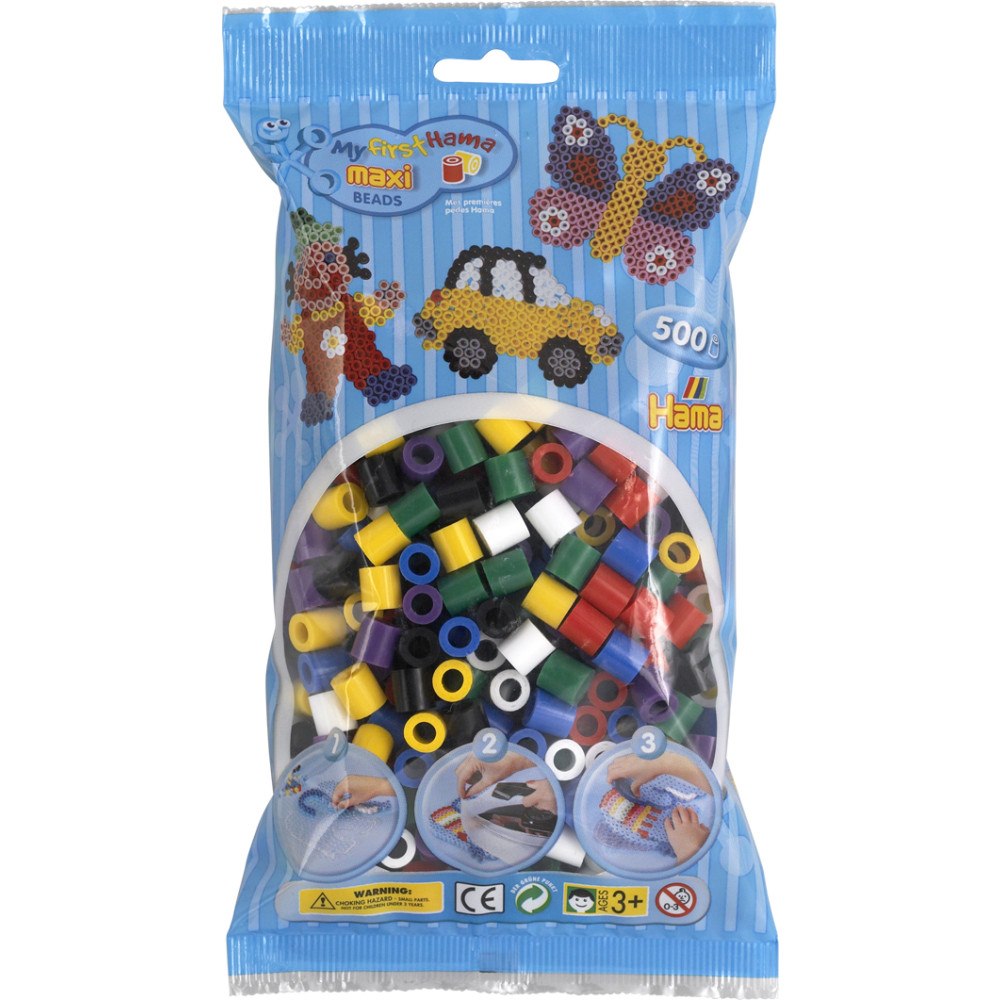 Hama Hama Maxi pärlor 500 stk Mix 00