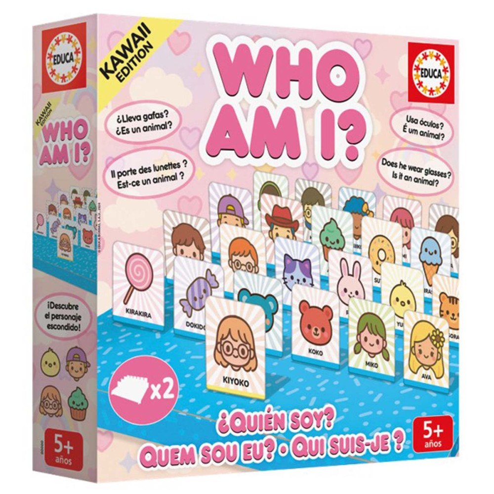 Educa Puzzle Educa Who Am I? - Kawaii Version