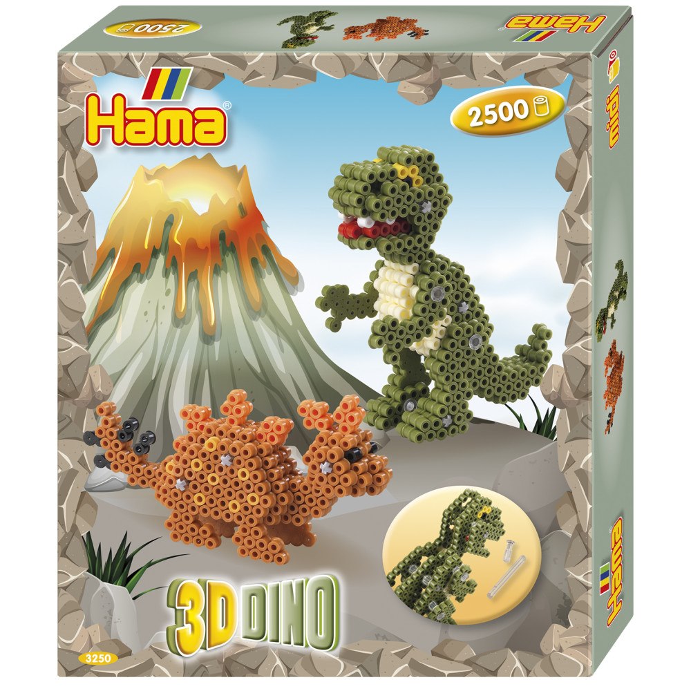 Hama Hama Midi gift box 3D Dino 2500 pcs.