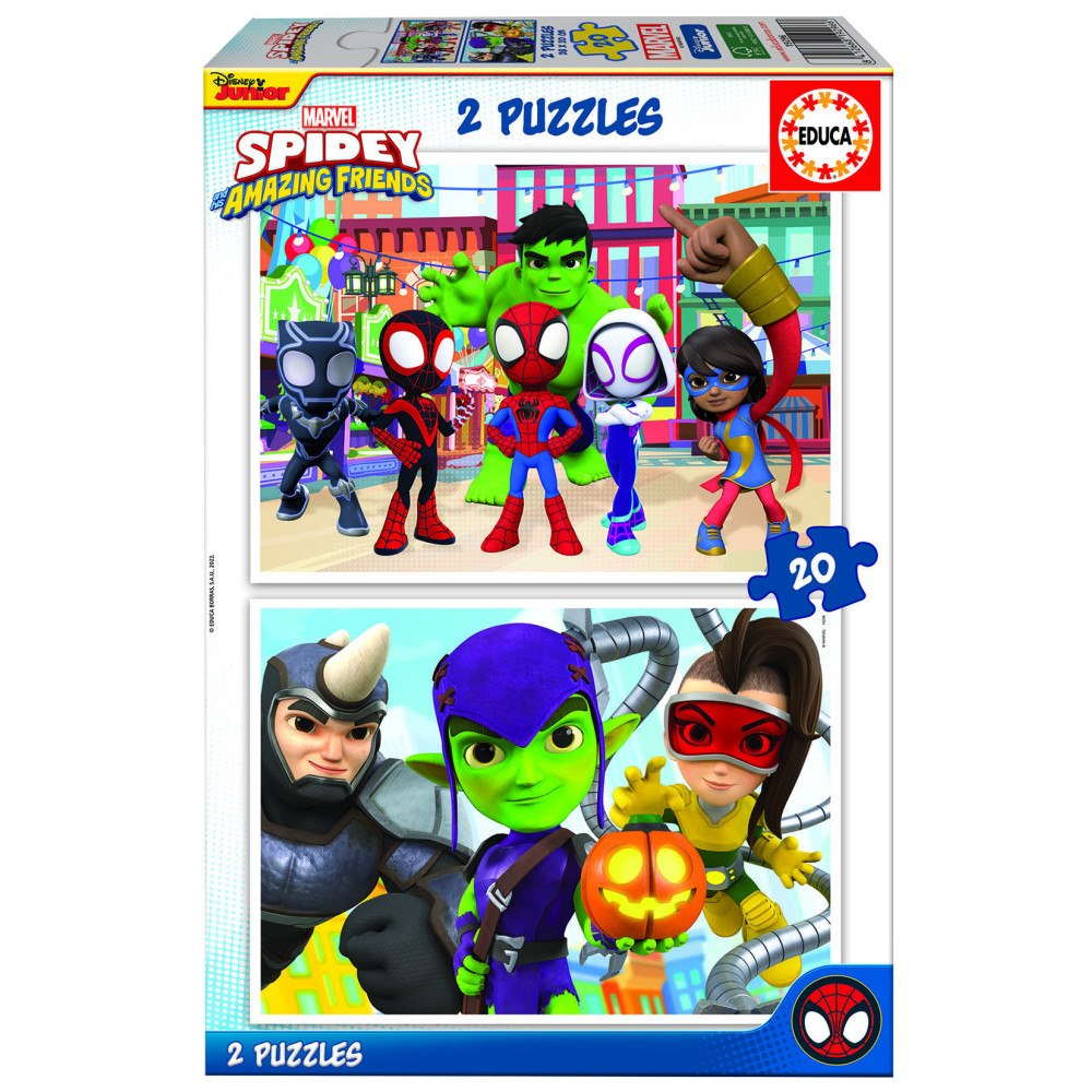 Educa Puzzle Educa 2x20 Spidey & hans häftiga vänner