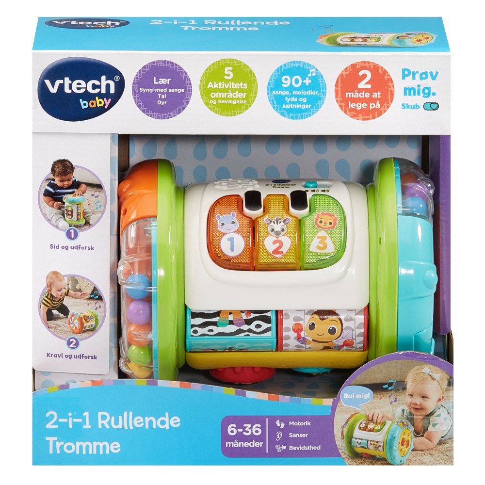 VTech Vtech 2- In 1 Rolling Explorer Trumma DK