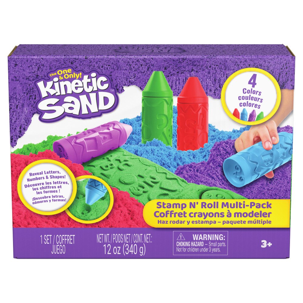 KINETIC SAND Kinetic Sand Stamp N' Roll Multipack