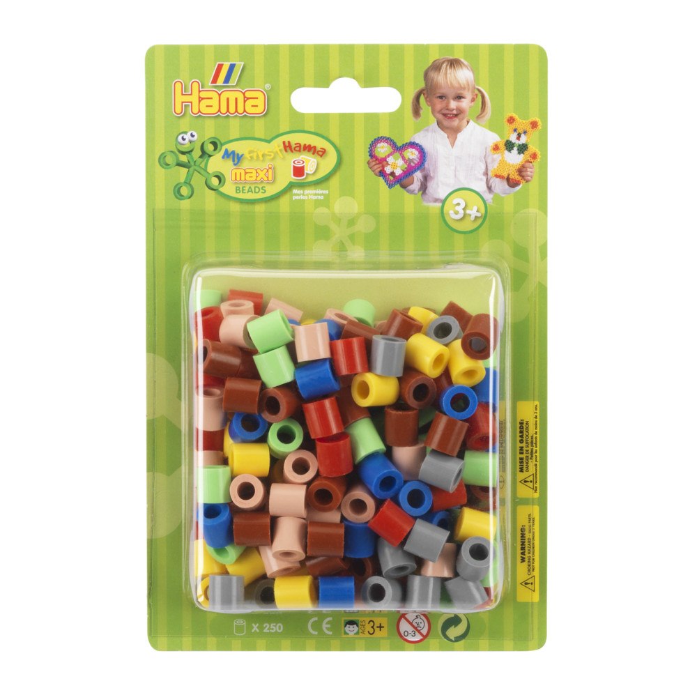 Hama Hama Maxi pärlor i påse 250 stk Mix 69