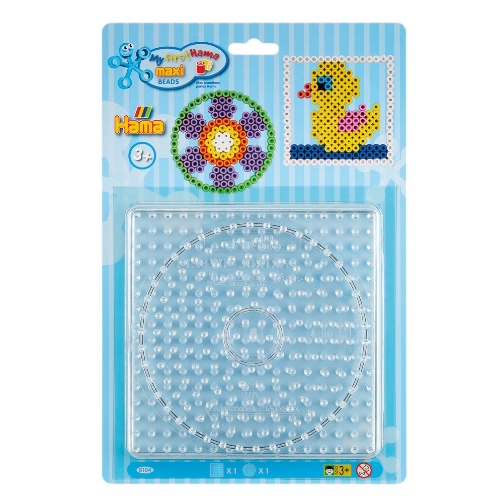 Hama Hama Maxi-pärlplatta kvadratisk/rund