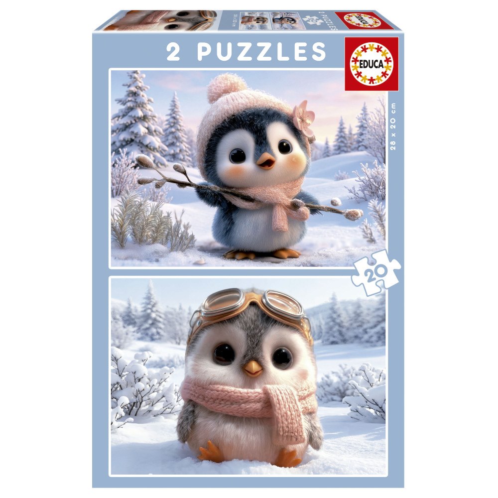 Educa Puzzle Educa 2X20 Cute Penguins