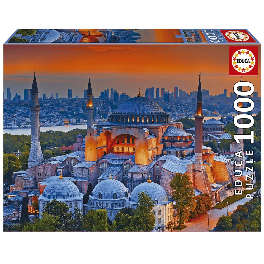 Educa Puzzle Educa 1000 blå moskén Istanbul