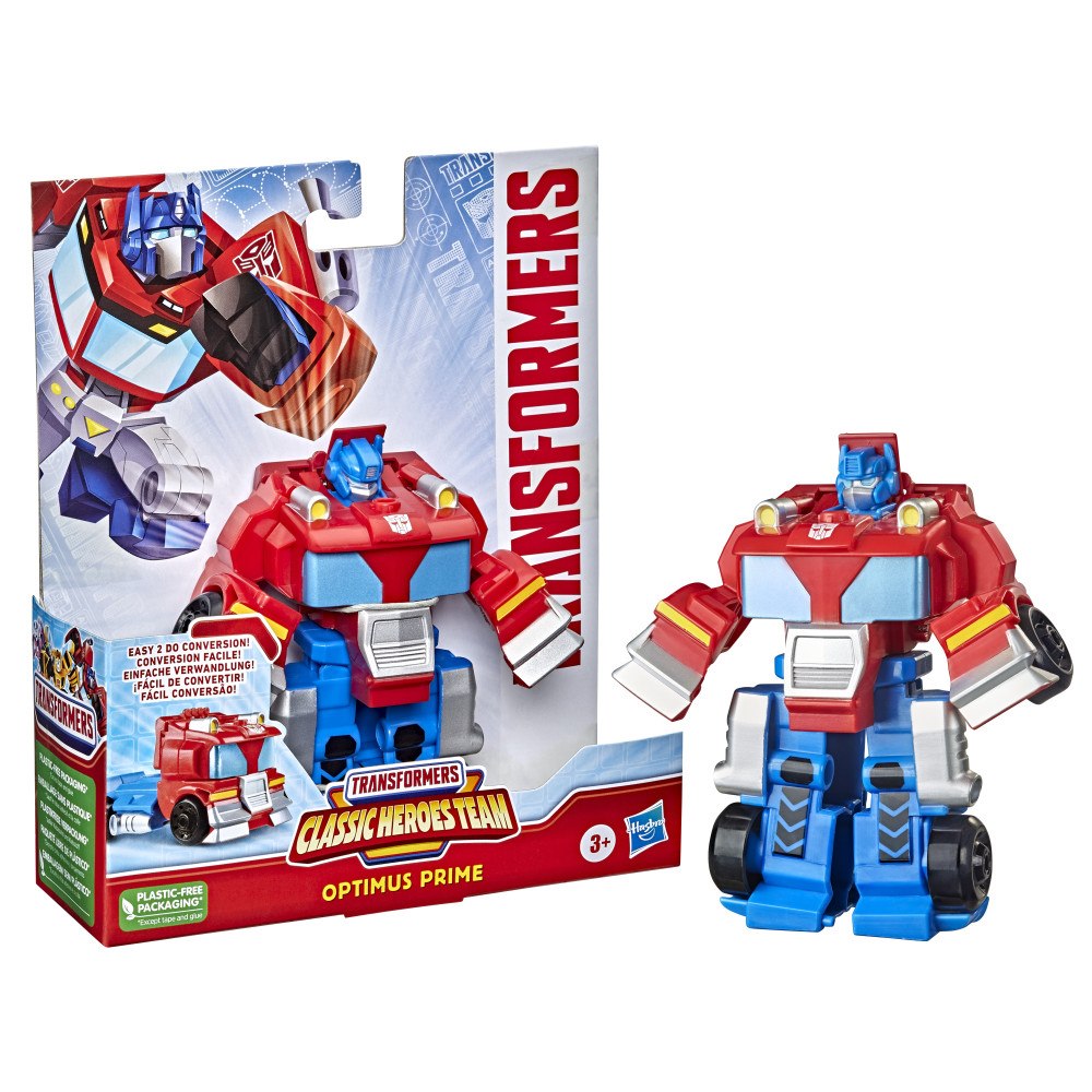 Transformers Transformers 1-Step Heroes Figur 11 cm Sort.