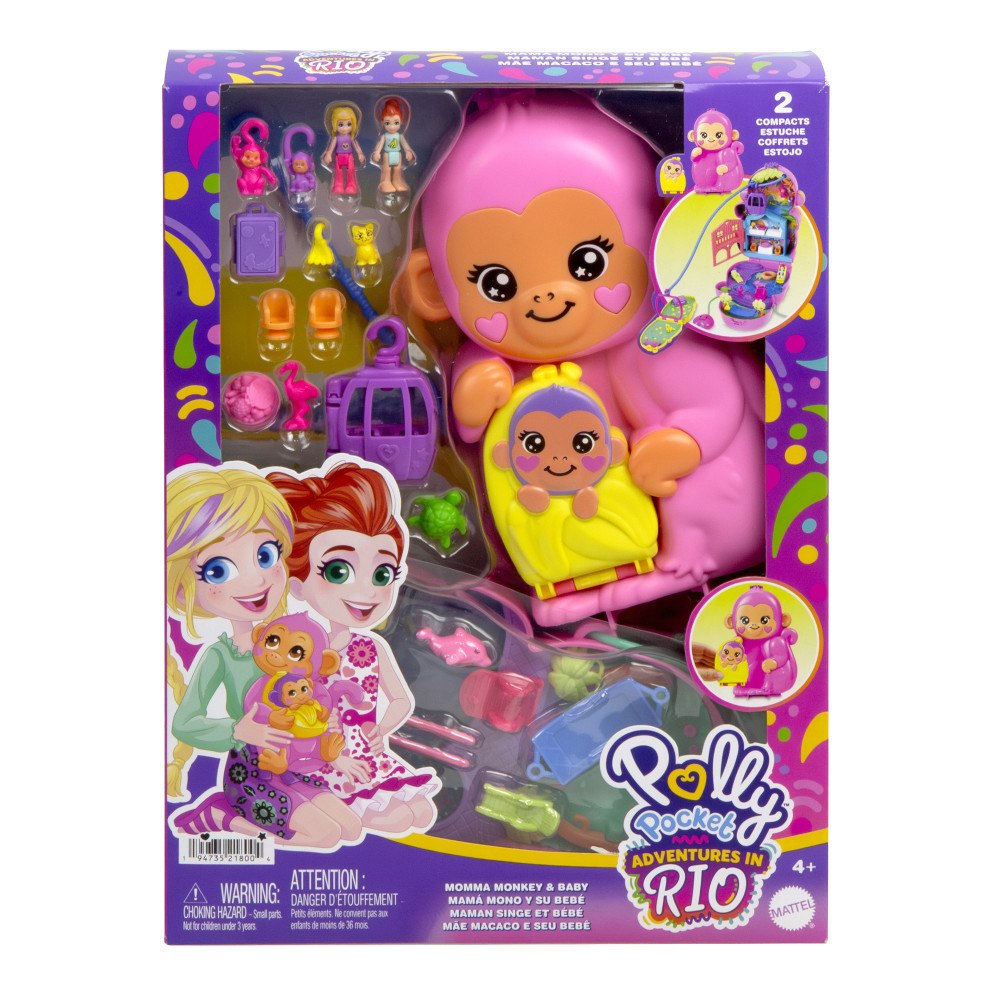 Polly Pocket Polly Pocket Bärbar Apa Compact