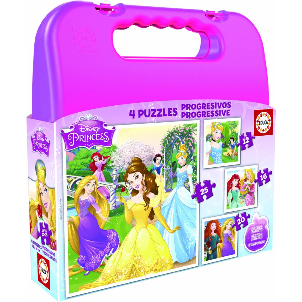 Educa Puzzle Educa 12-16-20-25 Disney Princess